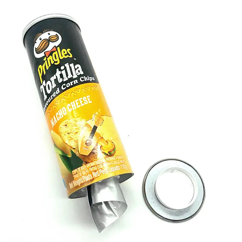 Pringles тортилья ароматизированные кукурузные чипсы диверсии Безопасный ящик для хранения чипсы скрытый сейф с пищевой защитой от запаха мешок