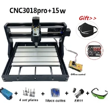 15W CNC3018 Pro Engraving Machine with offline Control 500mw 2500mw 5500mw Head Wood Router PCB Milling Machine Carving 3018 PRO 15W CNC3018 Pro Engraving Machine with offline Control 500mw 2500mw 5500mw Head Wood Router PCB Milling Machine Carving 3018 PRO