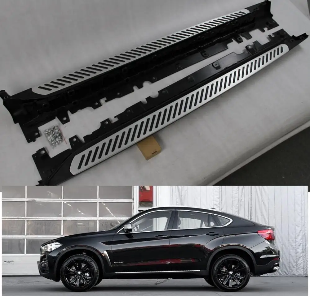 Aluminium Oe Style Fit For Bmw X6 F16 2015 2016 2017 2018 2019 Running Board Side Step Nerf Bar Good Quality Side Step Nerf Bars Nerf Barsrunning Boards Aliexpress