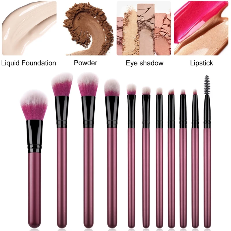 

Foundation Brush Makeup Brushes Set Blush Loose Powder Brush Eyeshadow Eyebrow Lip Brush Tools