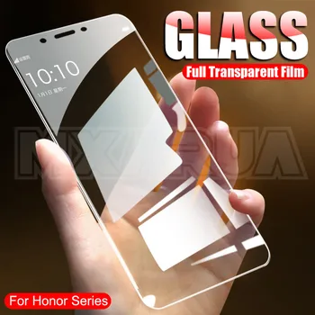 Перейти на Алиэкспресс и купить 9H Защитное стекло для Honor 7A 7C 7X 7S 8X 8S 8A 8C 9X 20S V30 закаленное защитное стекло защитная пленка