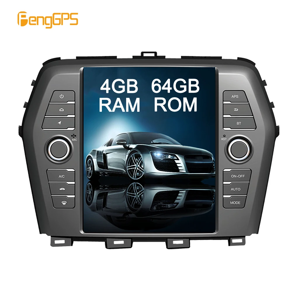 GPS Navigation for Nissan Maxima 2016-2018 Audio Player Tesla Vertical Screen 6 Core Android 8.1 In-dash Carplay 1920*1080 10.4" |