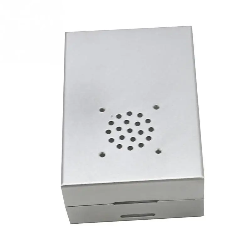 For Raspberry Pi 4 Cooling Fan Enclosure Box Shell Aluminum Alloy Easy Install Lightweight Metal Cooling Fan Heat Sink