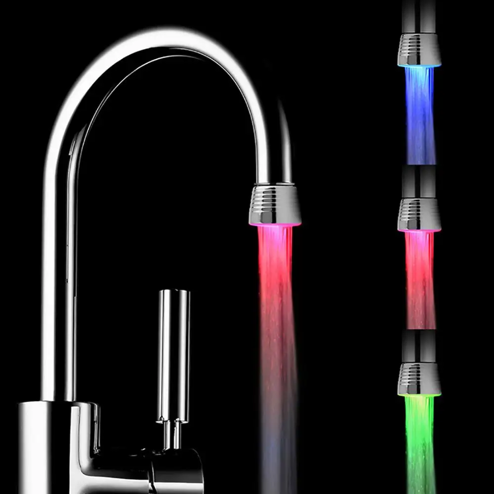 

LED Faucet Colorful Luminous Faucet Self-powered Faucet For Bathroom Grifo kraan Kitchen Accessories Tools Gadgets Robinet Q3