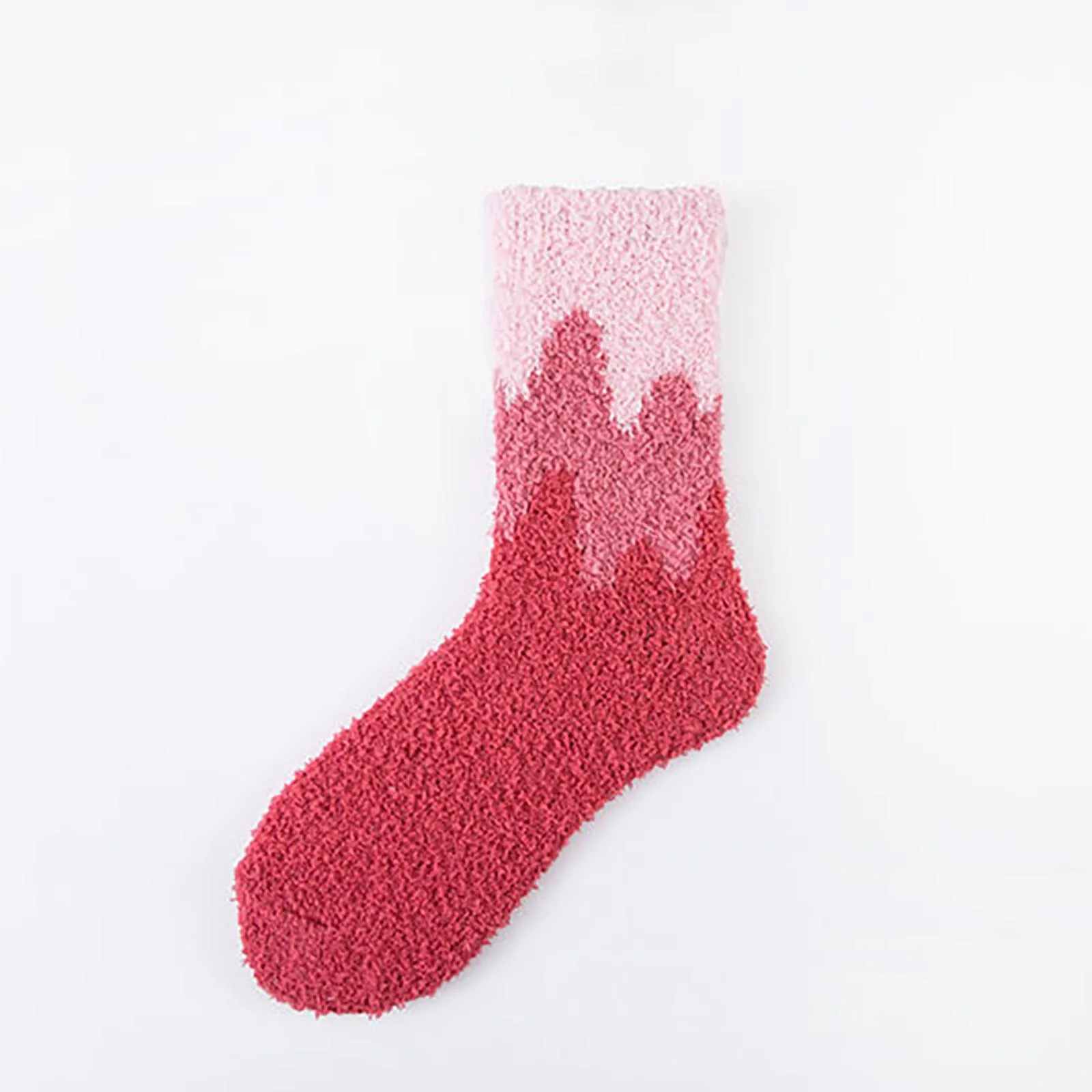 

1 Pair Plush Tude Socks Candy Colors Rainbow Striped Pattern Korean Japanese Harajuku Fashion Casual Women Socks Christmas Socks