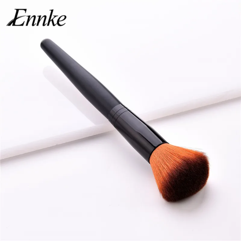 

ENNKE Single Brush 10 Styles Loose Powder Foundation Brush Eyebrow Eyeshadow Black Brown Synthetic Hair Wooden Handle 1 Pc Brush