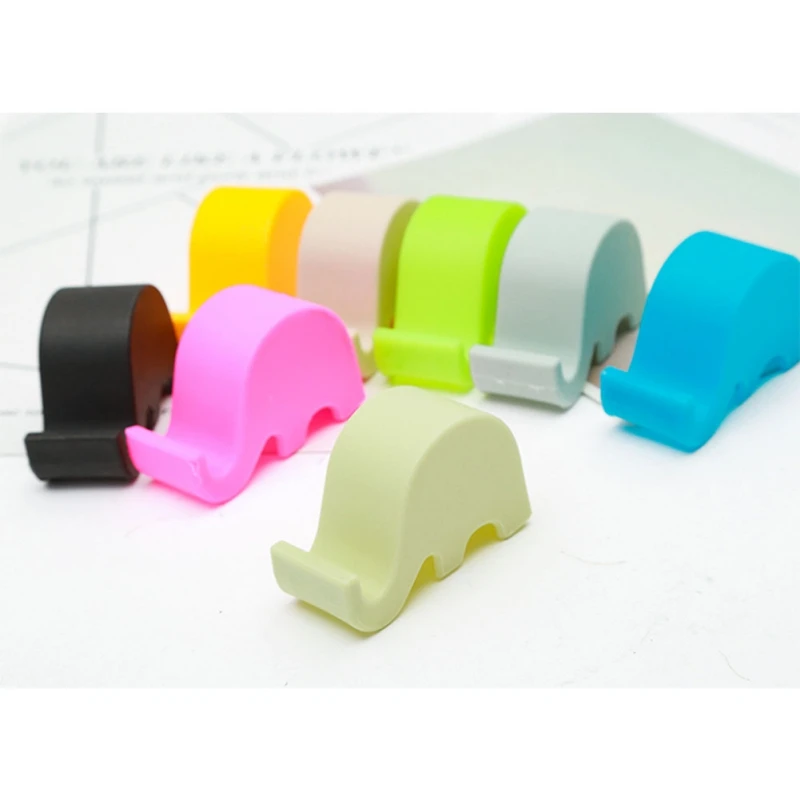 Cute Mini Elephant Smart Phone Table Desk Mount Stand Phone Holder for Cell Mobile Phone Tablets Bracket