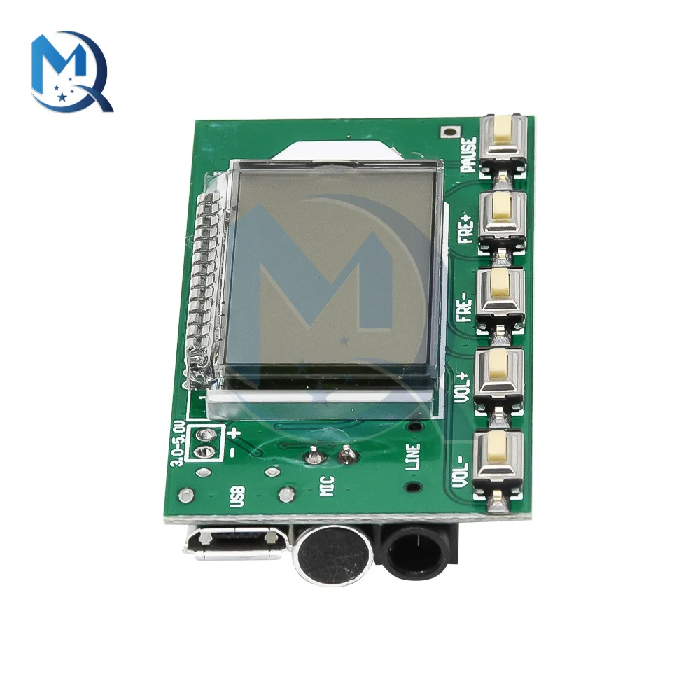 87108MHZ FM Radio Transmitter/Receiver Module LCD Digital Display 3.0V