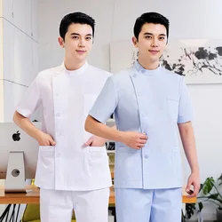 Produto mais vendido em 2020 médico uniforme feminino casaco branco traje enfermeira laboratório macacão polytype tomada de fábrica 185