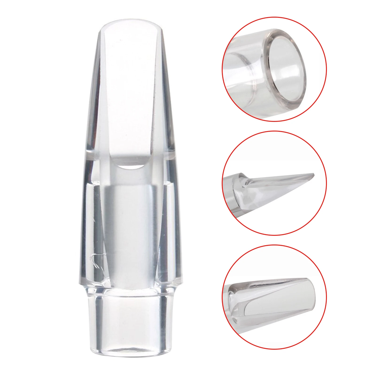 Alto / Soprano Saxophone Transparent Mouthpiece E-flat Crystal Mini Portable for Beginner Music Player | Спорт и развлечения