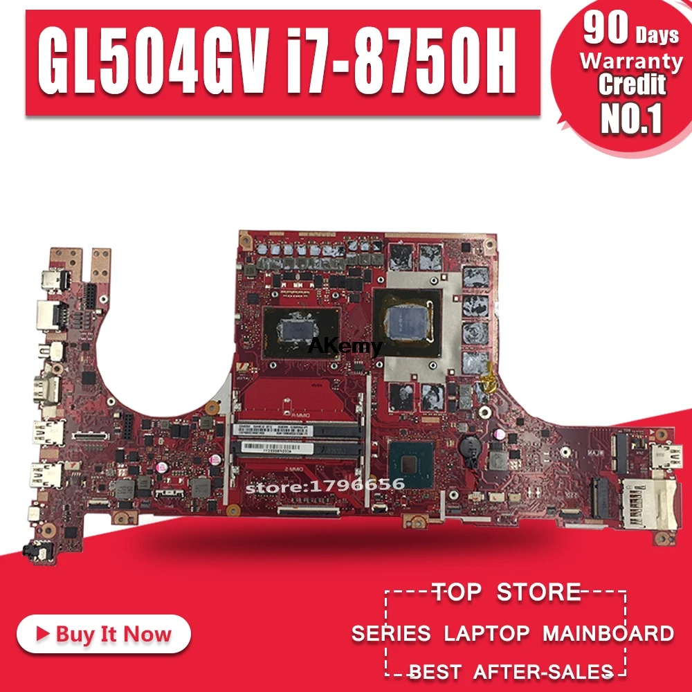 

GL504GV motherboard For ASUS ROG STRIX HERO II GL504GV GL504GW GL504 GL504GM GL504GS laptop motherboard I7-8750H RTX 2060