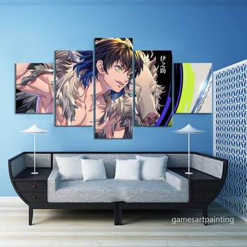 

Demon Slayer:Kimetsu no Yaiba Hashibira Inosuke Anime Poster Canvas Art Wall Decor Paintings for Home Decor,Unframed