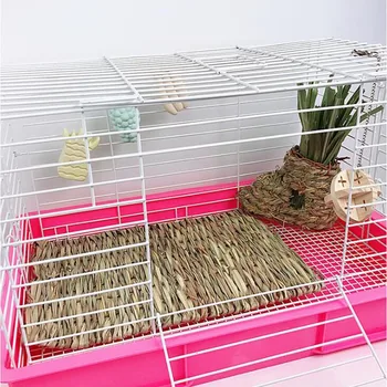 

Grass Pet Mat Hamster Rabbit Chew Pad Cage Bed House Small Animals Breakers Toy Interesting Toys For Rat Guinea Pig Pet Supplies