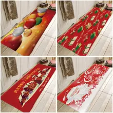 Творческий 3D напечатание рождественское коврики для прихожей и коврики для Спальня Гостиная коврик для кухни, ванной, Противоскользящие коврики