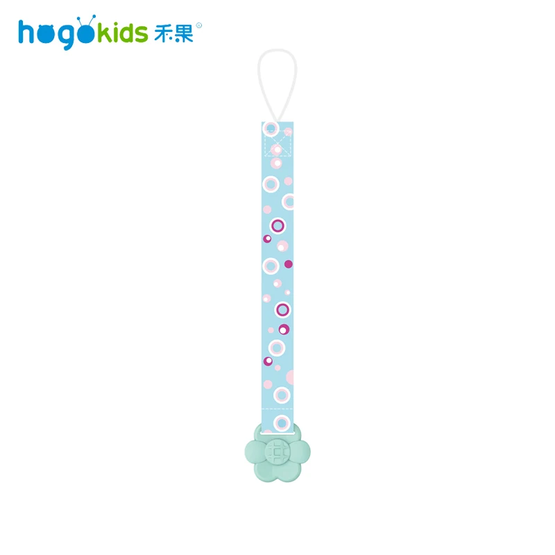 Hogokids, Детская соска, цепочка для новорожденных, соска с зажимом, бутылочки для кормления, индивидуальные подарки для младенцев - Цвет: H41-154-angel blue
