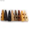 10pcs Horn Imitation Tooth Wood Toggle Buttons Sewing Craft DIY Accessory Compatible with Clothing Coat Overcoat Jacket Blazer 2