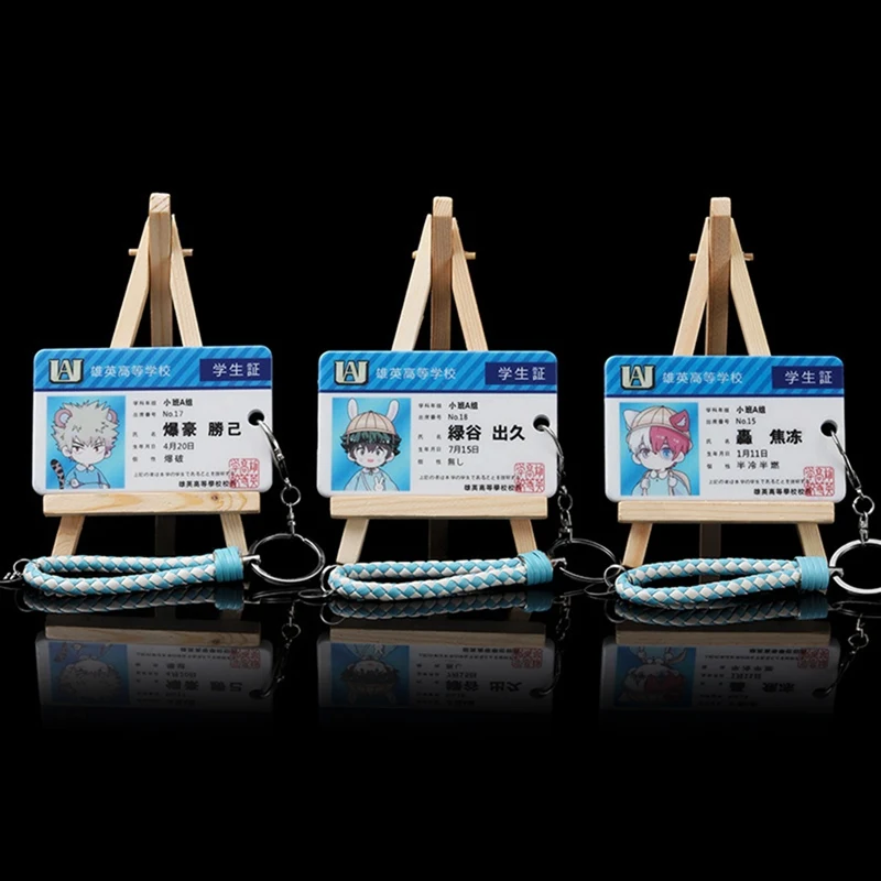 

Anime My Hero Academia Boku No Hero Asui Tsuyu Acrylic Cards Holder Keychain Keyring Key Chain Bag's Pendant Xmas Gifts Prop