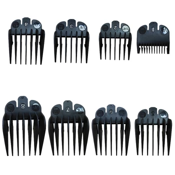 

8 Pack Universal Hair Clipper Cutting Guides Combs Great for Barbers