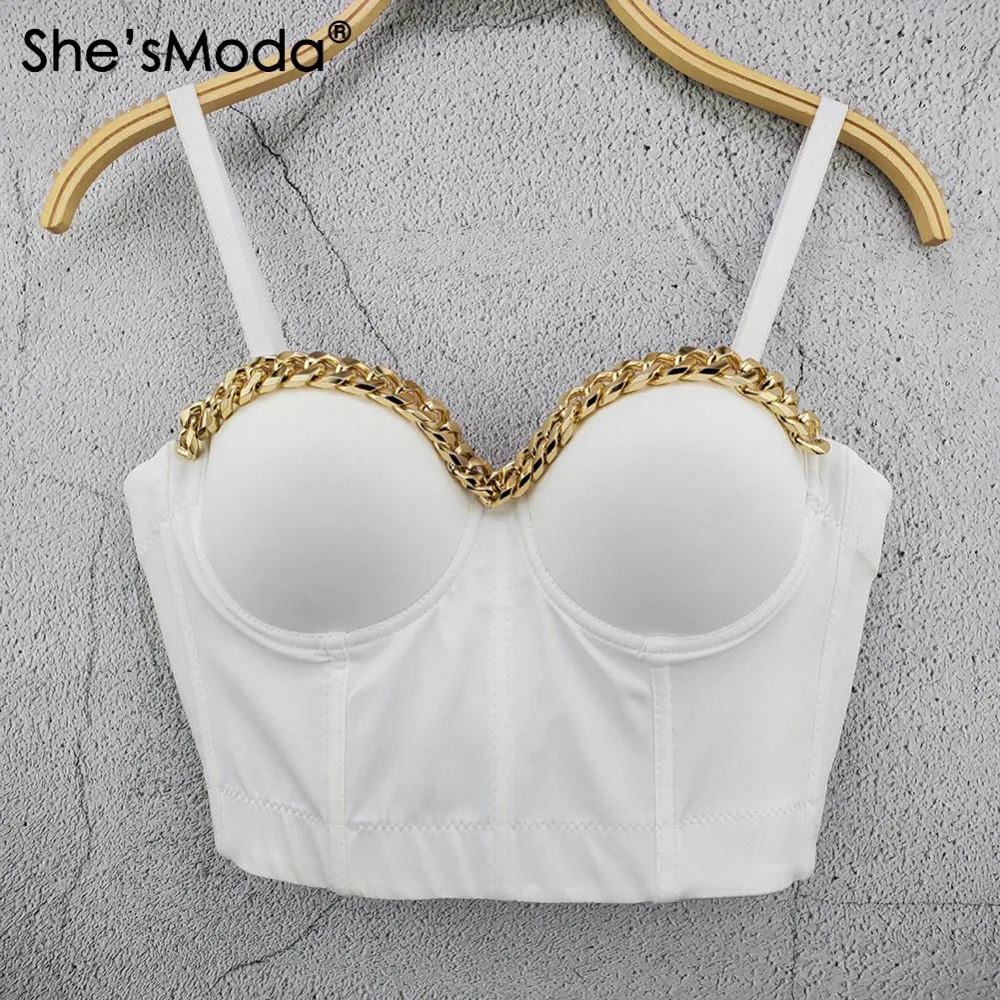 metal chain bustier corset (5)