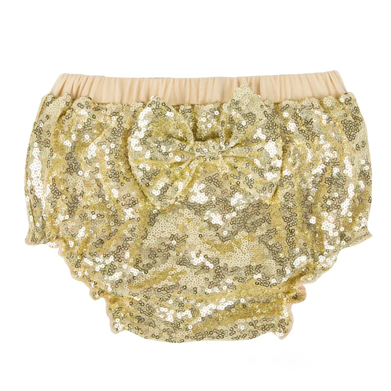 

Baby Shorts Cute Baby Sequin Bloomers Newborn Flower Birthday Party Shorts Toddler fashion Cotton Pants with Bow