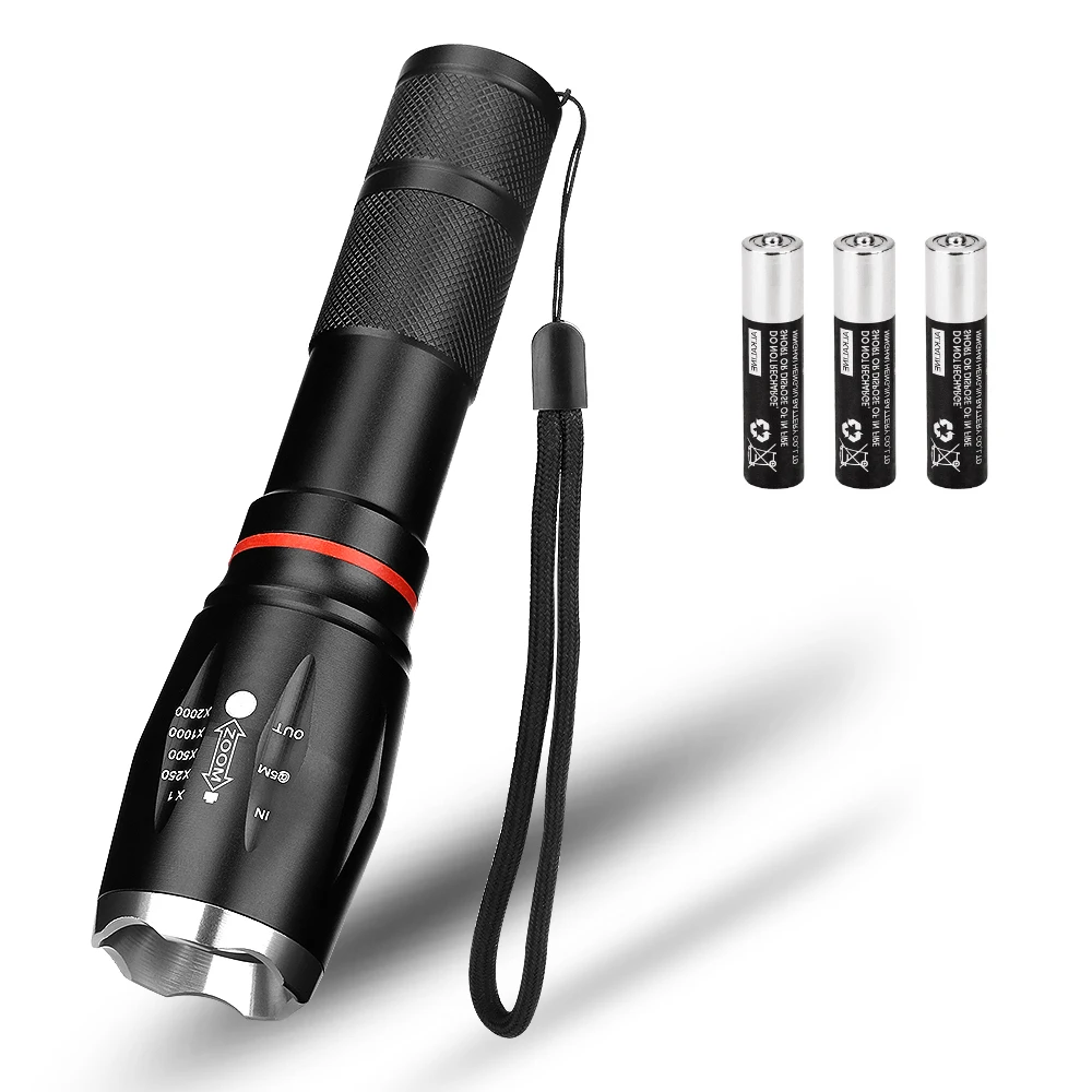 LED Flashlight T6 COB Waterproof Handheld Torch Zoom Focus Lamp Magnetic Work Light for Emergency Lighting By AAA/18650 Battery