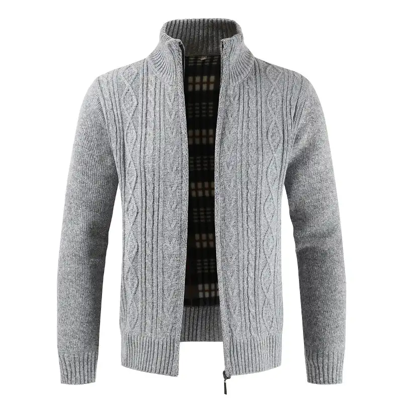 mens zip up knitwear