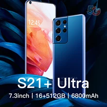 

SUMGANG S21+ Ultra 5G Smartphone 7.3 Inch 16GB 512GB Android 10 Unlock Celular Cellphone 6800mAh 4G Global Version Mobile Phone
