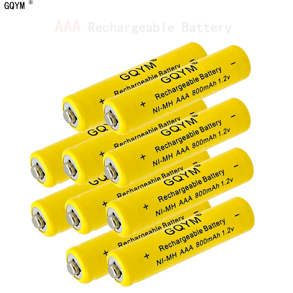 10 шт/GQYM Ni-MH 800Mah 1,2 V аккумуляторная батарея для цифровой камеры фонарик пульт дистанционного управления