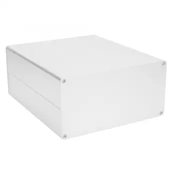 

Electrical Wire Junction Box Aluminum Project Box Matte Silver Split Type DIY Electronic Enclosure Case 80x160x180mm