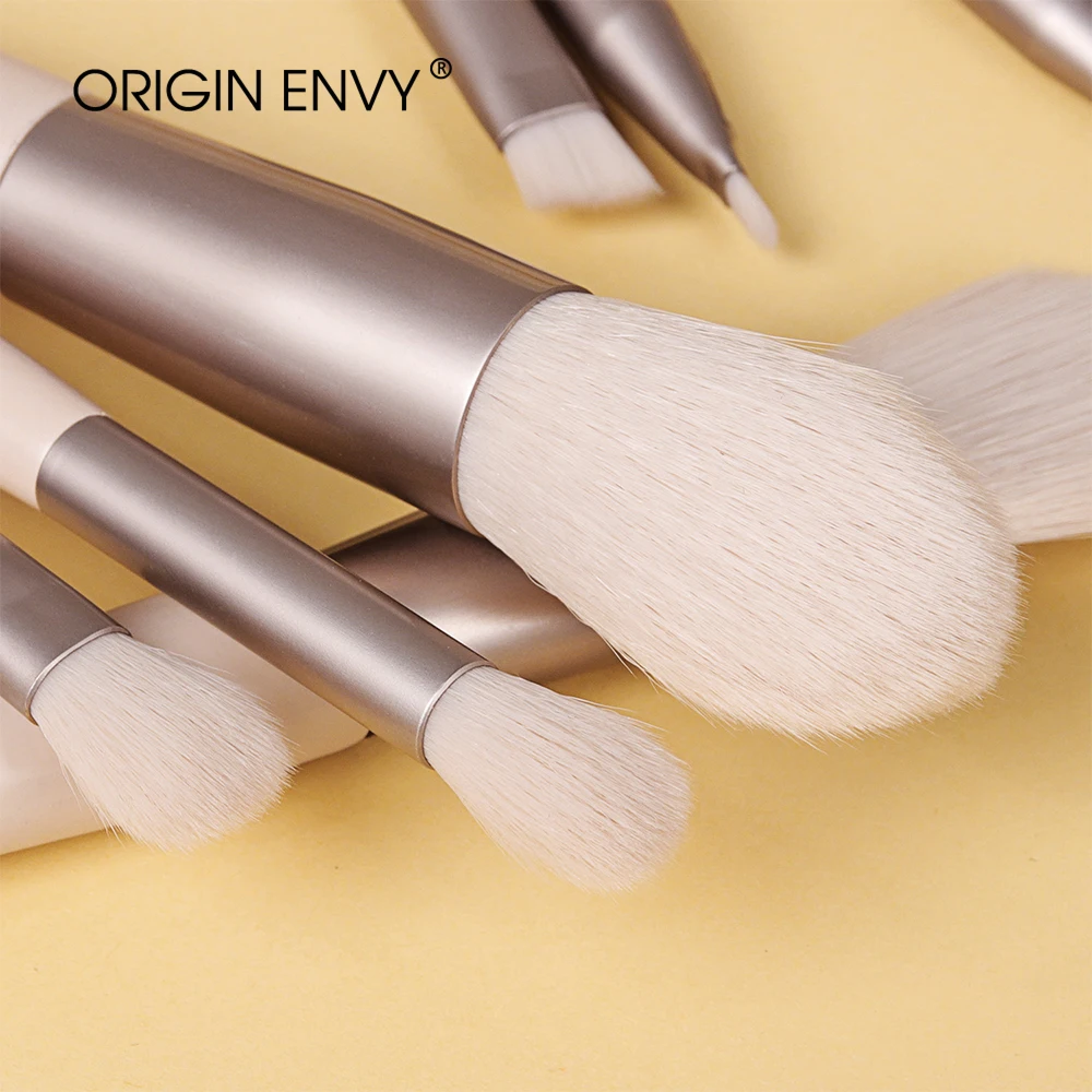 ORIGIN ENVY 7Pcs Makeup Brushes Foundation Brush Wooden Handle Soft Hair Makeup Set Brush Portable Beauty Tool Beauty