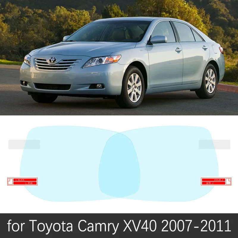 Для Toyota Camry 40 XV40 2007~ 2011 полное покрытие зеркало заднего вида противотуманные непромокаемые противотуманные пленки аксессуары 2008 2009 2010 - Название цвета: Camry XV40 07-11