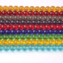 Ланьли модные ювелирные изделия из жемчуга 4/6/8/10/12 мм Красочные Стекло свободные бусины DIY Для мужчин и wo Для мужчин браслет ожерелье серьги аксессуары делают