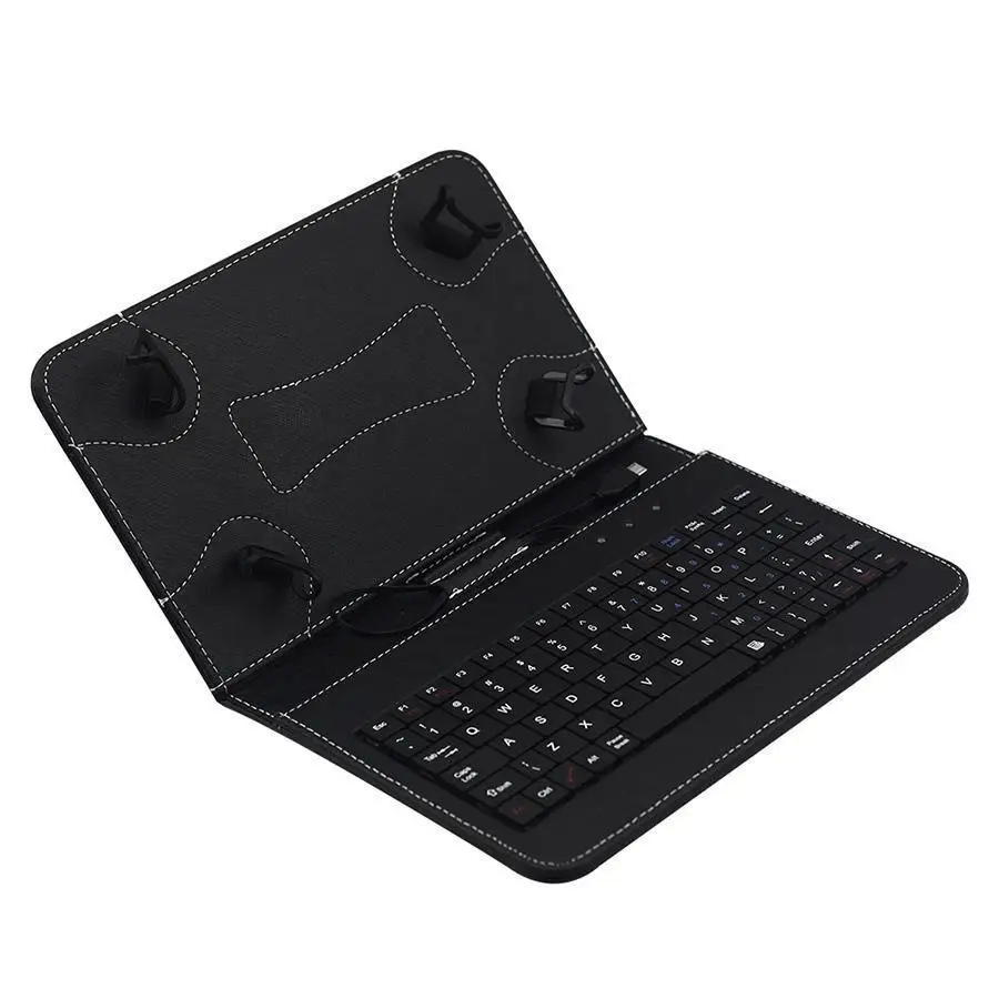 Universal Tablet Case With Micro USB Keyboard for 9.7 10 10.1 inch Tablet PC Printed Leather Case Stand Protective Cover Skin (7)
