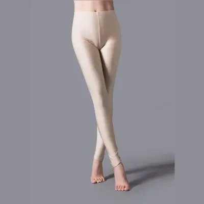 Women Shiny Pant Leggings Hot Selling Leggings Solid Color Fluorescent Spandex Elasticity Casual Trousers Shinny Legging — view 5