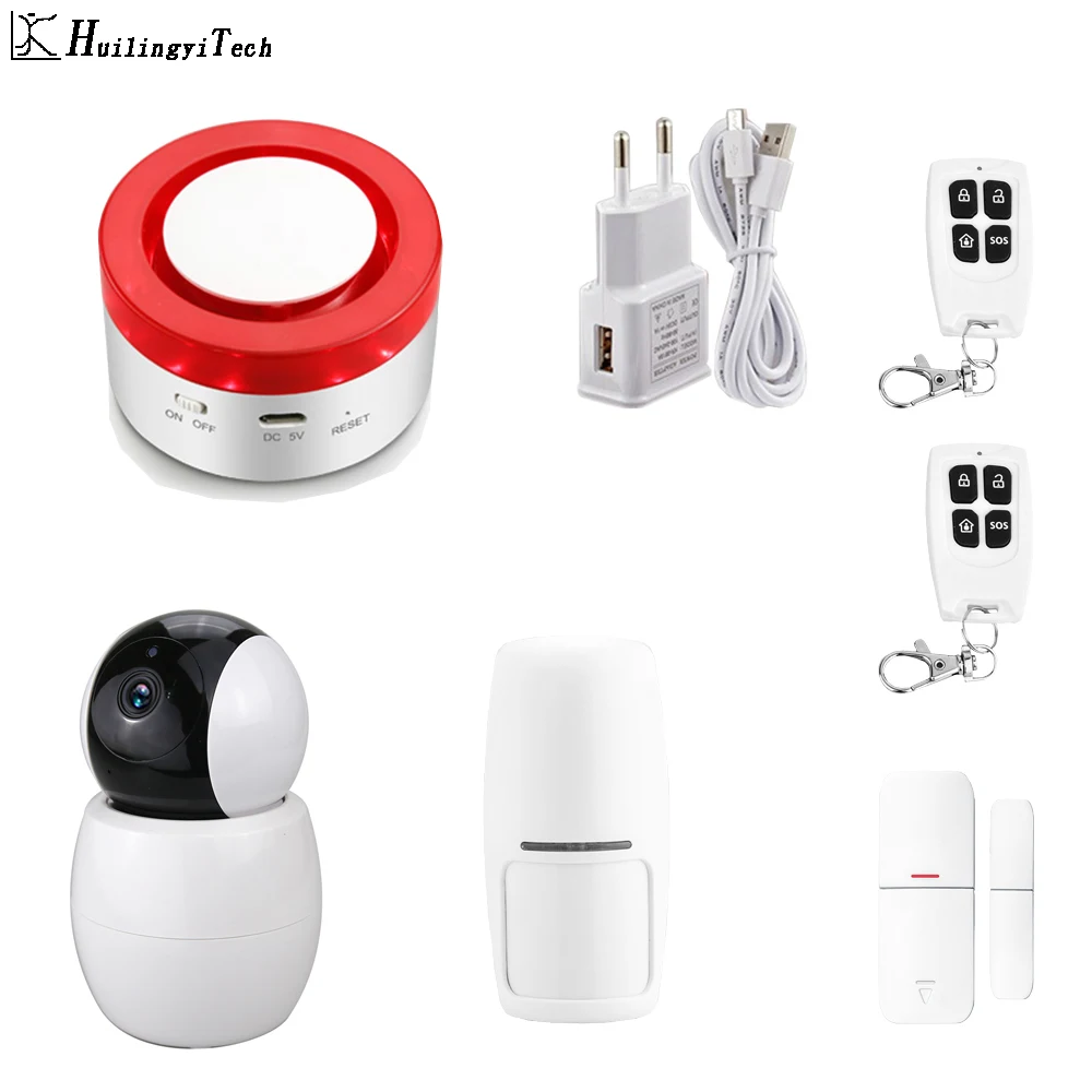 Система охранной сигнализации Tuya Smart Life для дома умная охранная система с wi fi GSM