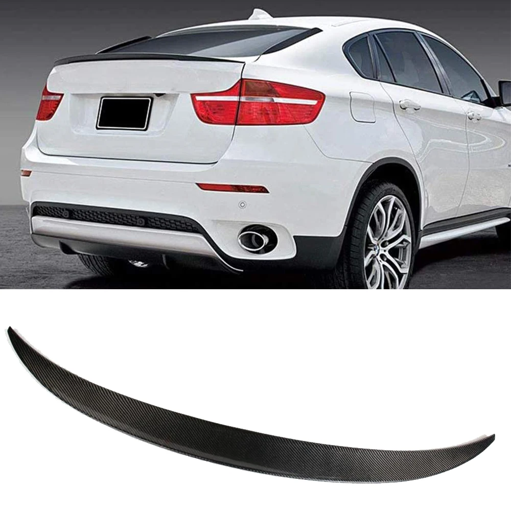 Карбоновый спойлер заднего багажника крыла для BMW X6 E71 2008 2013 автомобиля задний