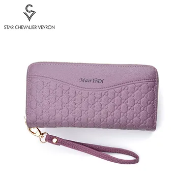 

Women's Wallet Women Purses Fashion Long Phone Thin Leather Wallet Coin Purse For Women Female Wallets Double Zipper Clutch Bags