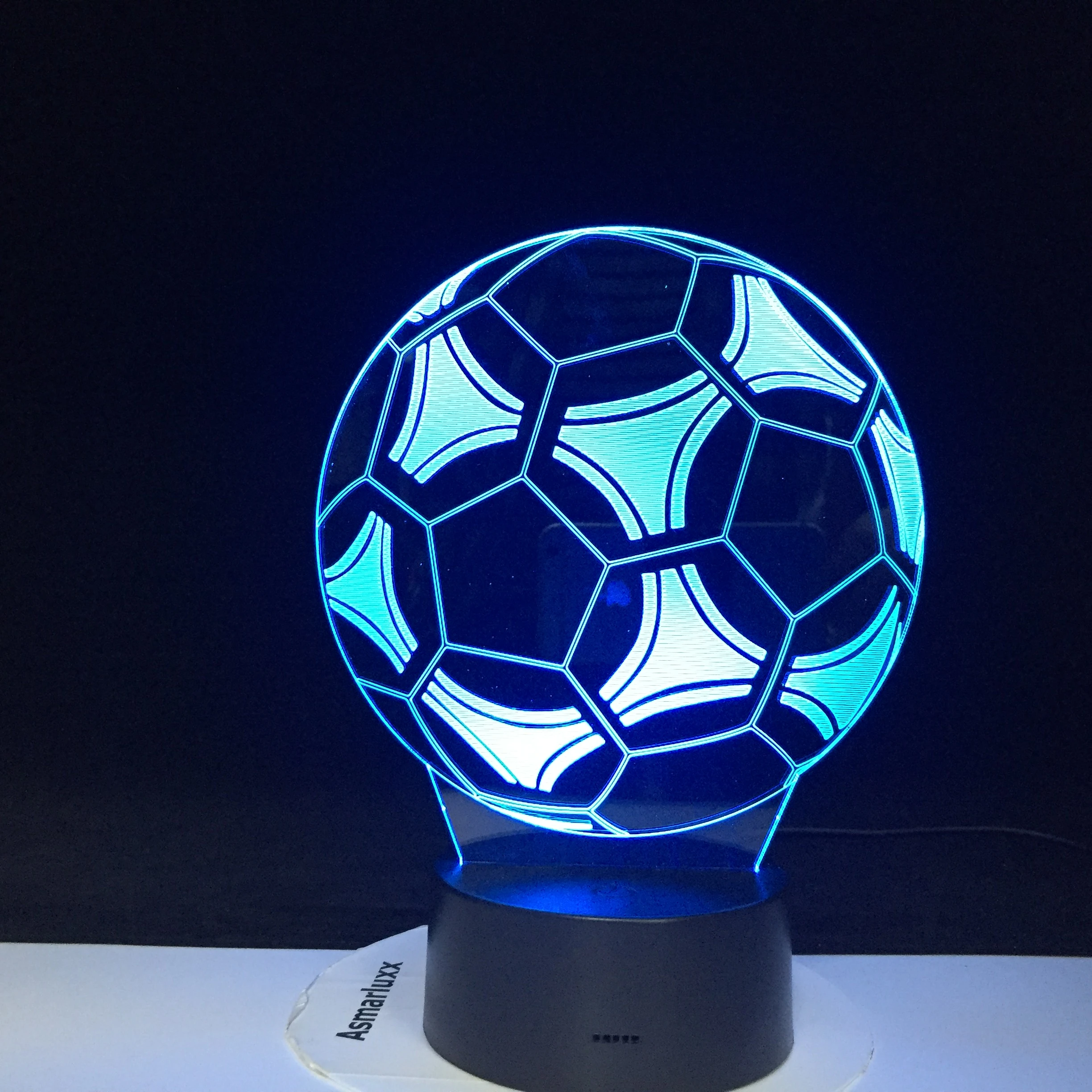 luz de noche led 3d con forma de balon de futbol para ninos decoracion de la habitacion del hogar lampara de mesa de luz nocturna regalo 11 11