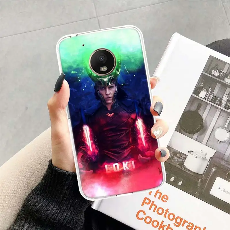 Локи Тор чехол для Motorola Moto G7 G6 G5S G5 E4 плюс G4 E5 играть X4 Мощность TPU с рисунком индивидуальная крышка телефона