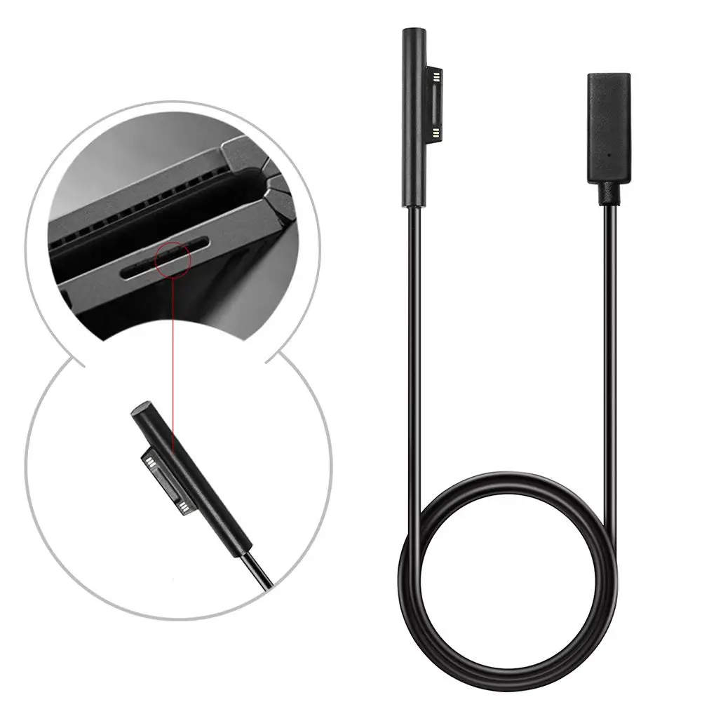 Адаптер питания для Microsoft Surface Pro 6 5 4 3 Go Book USB Type C FM зарядный кабель PD зарядное