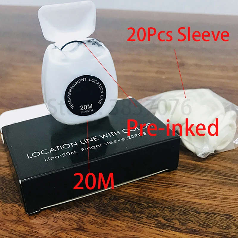 

20m Mapping pre-ink string for Microblading eyebow Make Up Dyeing Liner Thread Semi-Permanent Positioning Eyebrow Measuring Tool