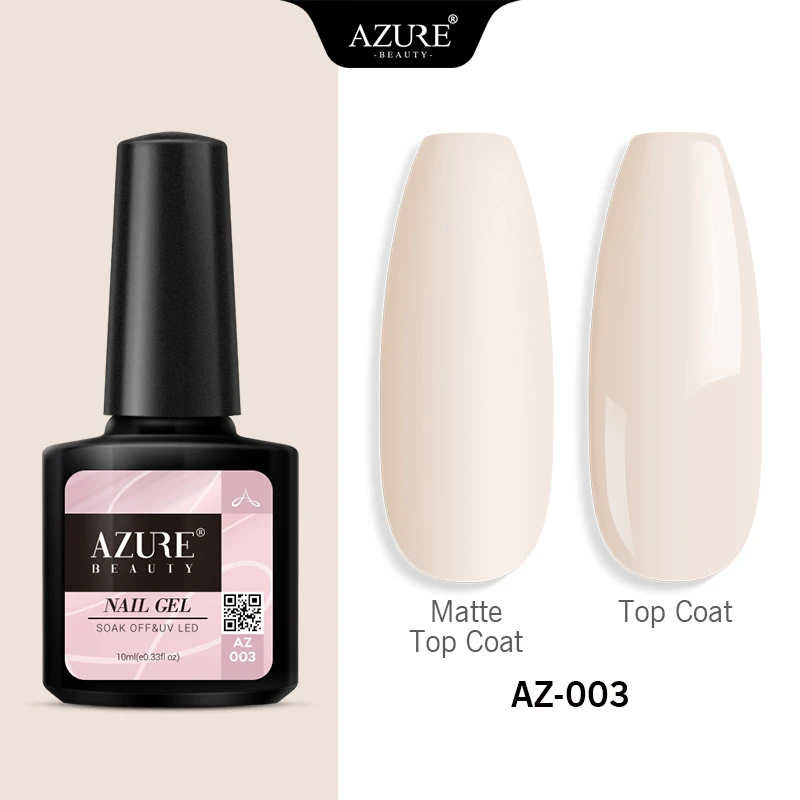 Azure beauty Гель-лак полуперманентный замачиваемый УФ/светодиодный Гель-лак розового цвета с матовым эффектом Гель-лак для нейл-арта маникюра - Цвет: AZ-003