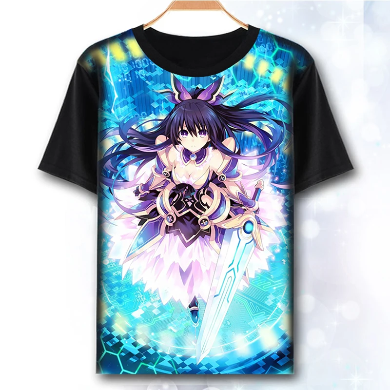 4 Футболка Tokisaki Kurumi из полиэстера, модная летняя футболка для активного отдыха, футболки для мужчин и женщин - Цвет: 4