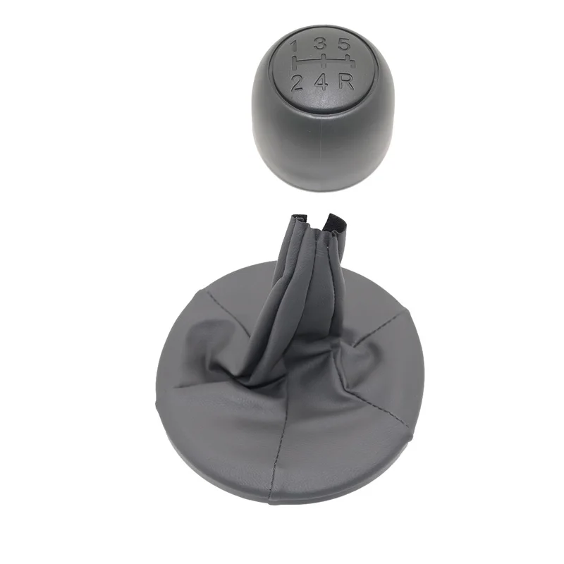 

5 Speed Car Gear Shift Knob With Leather Boot For FIAT PANDA 2003-2012 / 500 500C 2007-2013