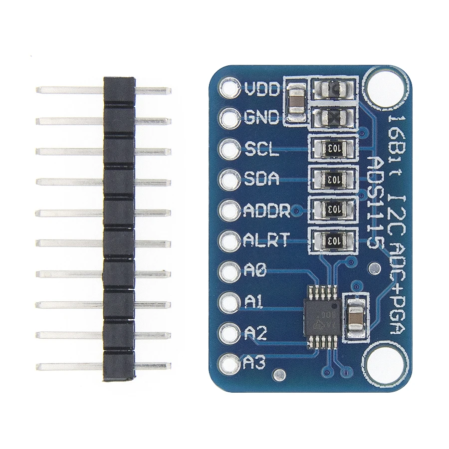 16 битный I2C ADS1115 модуль ADC 4 канальный с усилителем Pro Gain RPi|amplifier module|channel amplifier4 g |