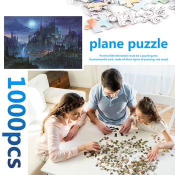 

Portable Jigsaw Puzzle Game Magic Castle Educational Learning Lightweight Tools Children Accessories Toys Room Decor