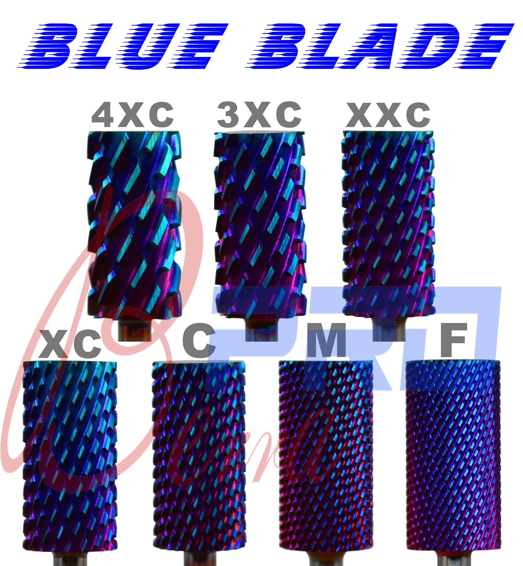 

Proberra Tungsten 6.6 Large Barrel Blue Blade Carbide Super sharp cut Mills Cutter for Manicure Accessories Nail Drill Bit