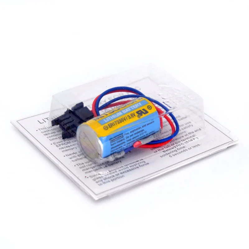 Оригинальная A6BAT ER17330V PLC 3 6 V 2000mAh литиевая промышленная батарея с вилкой для Mitsubishi