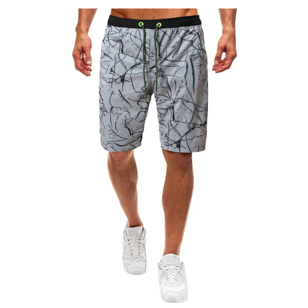 men's shorts with elastic waist and drawstring