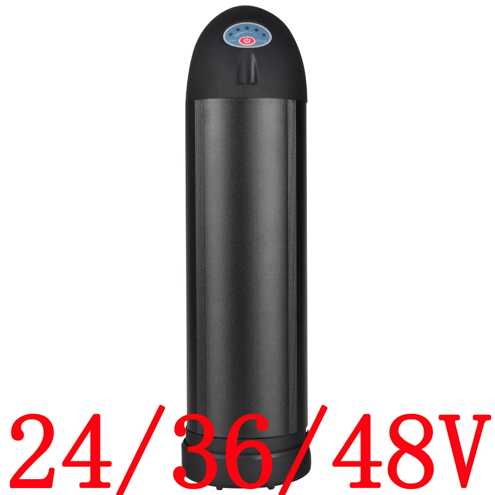 24V 36V 48V литиевая Батарея чехол электрический велосипед бутылка для воды фара